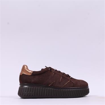 Wonders XFly Platform Bungee Trainer - Brown Suede
